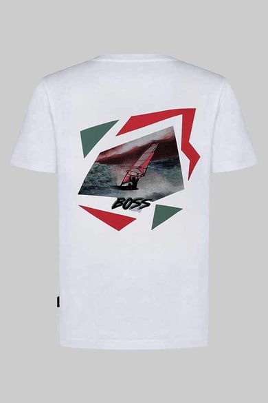 ΜΠΛΟΥΖΑ T-SHIRT BOSS - 101 ΛΕΥΚΟ